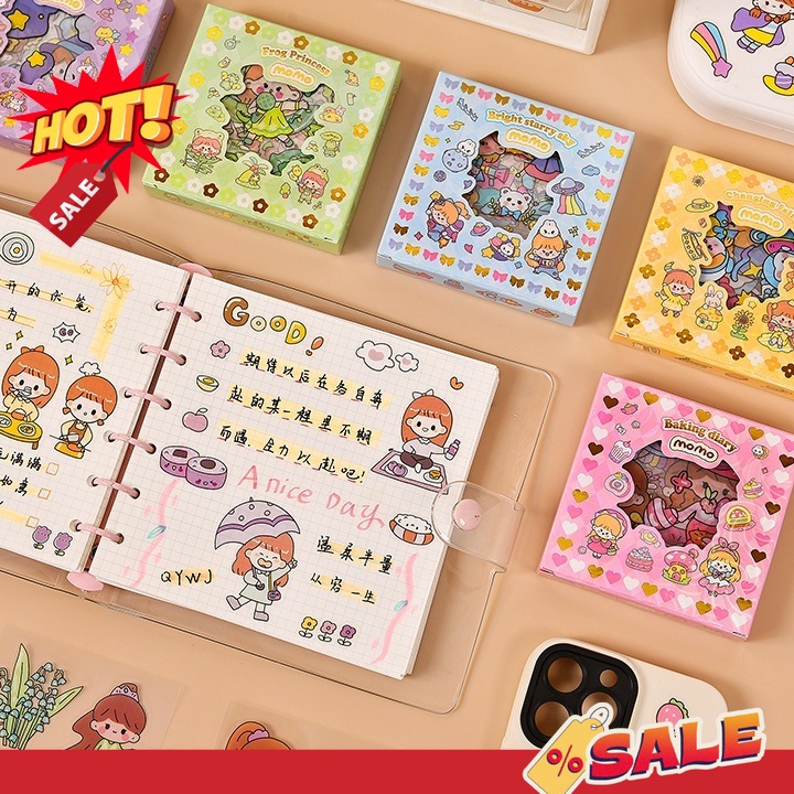 

MPPS0429 Free Ongkir MOMO Stiker Korea Lucu isi 100 Lembar Sticker Deco Aesthetic / Bujo /Scrapbook Momo Girl Sticker Tumbler / Binder / Case Hp / Diary / Diy