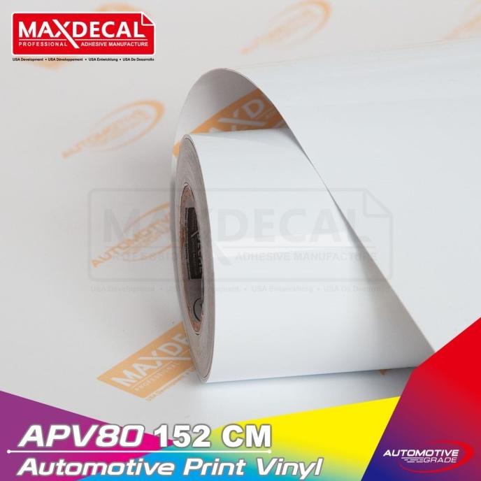 

+++++] [Per Meter] Sticker Vinyl 152 cm Putih Kilap White Gloss MAXDECAL