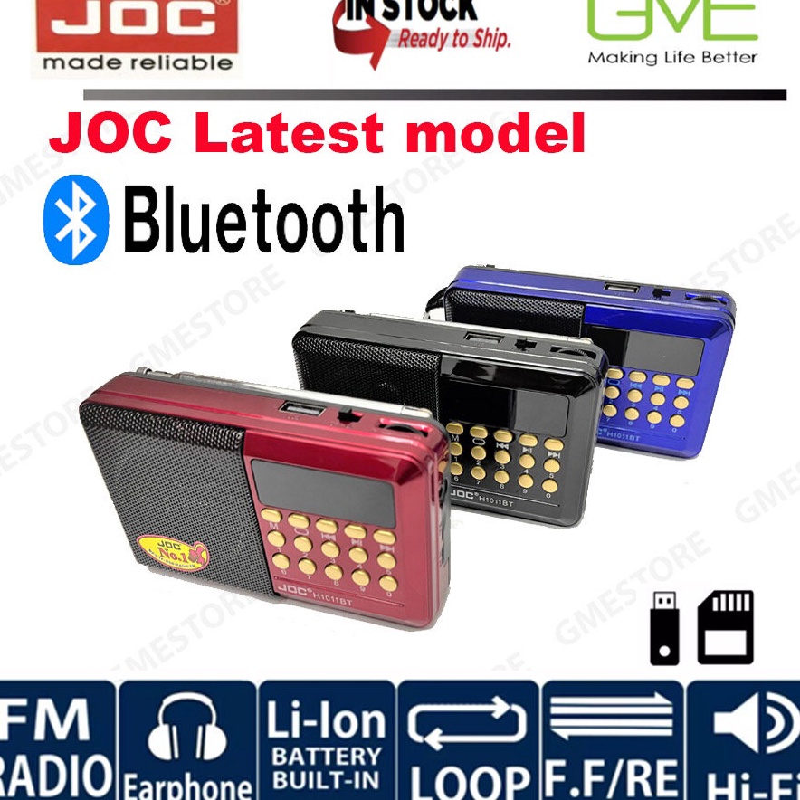 COD Speaker JOC H1011 USB / JOC H1011BT Music Player FM Radio / Radio Kecil / Radio Digital 