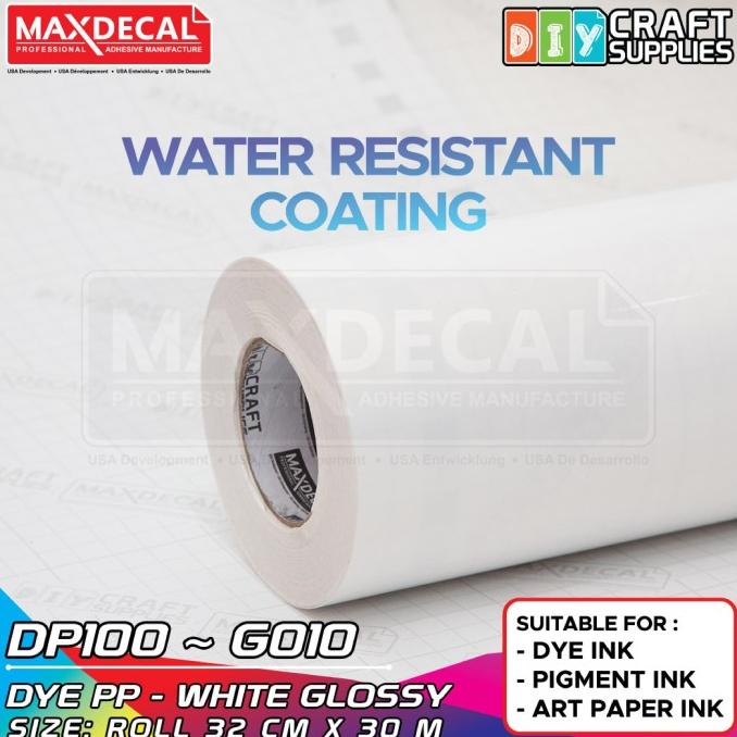 

best produk] Stiker Vinyl PP Inkjet Coating A3 Roll to Roll 32cm x 30m DP100-G010