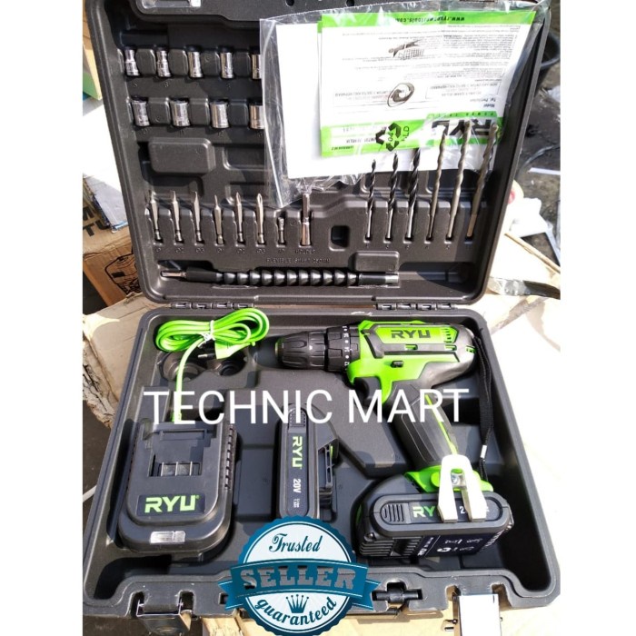 Cordless Impact Drill Ryu RCI20V / RCI 20V Mesin Bor Baterai RYU