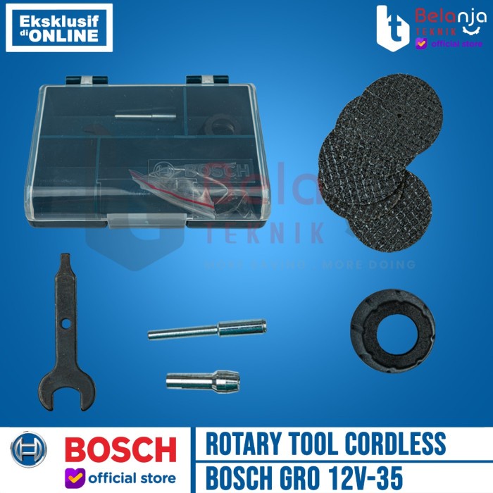 Bosch Rotary Tool Cordless GRO 12V-35 Gerinda Tuner Bor Mini 12 Volts keren