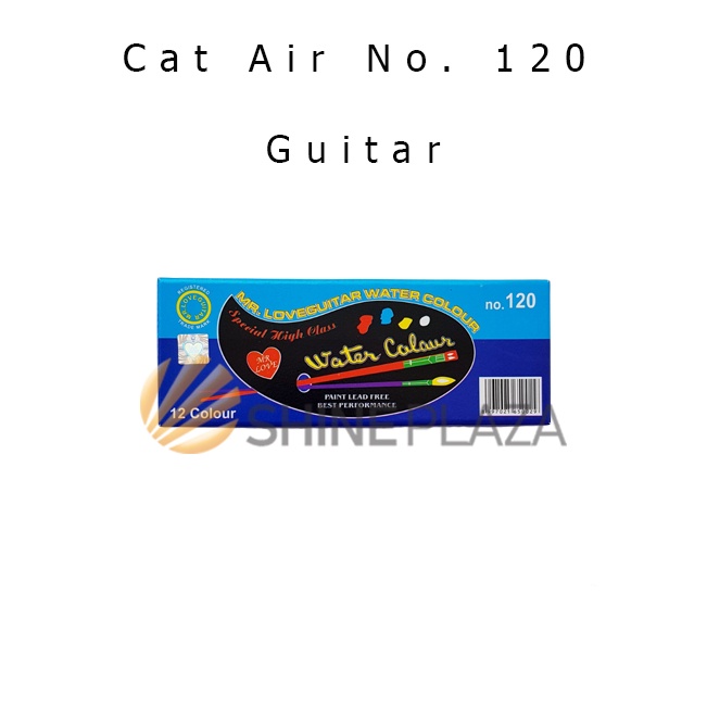 

➽Terlaris❃➭ Cat Air Guitar Besar 12 Warna - Watercolor Watercolour Guitar No.120 D50 ➟