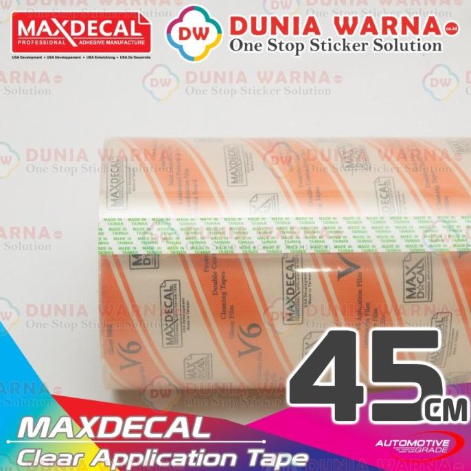 

*****] MAX DECAL Masking Transfer Tape 45 cm Laminasi Bening Cutting Sticker