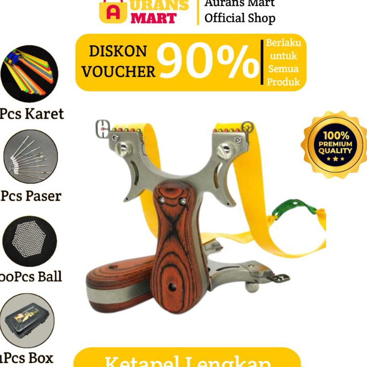 Jual✰ Piaoyu Ketapel Slingshot Kayu Besi Stainless Steel Catapult - Katapel Slingshot C71 ➡