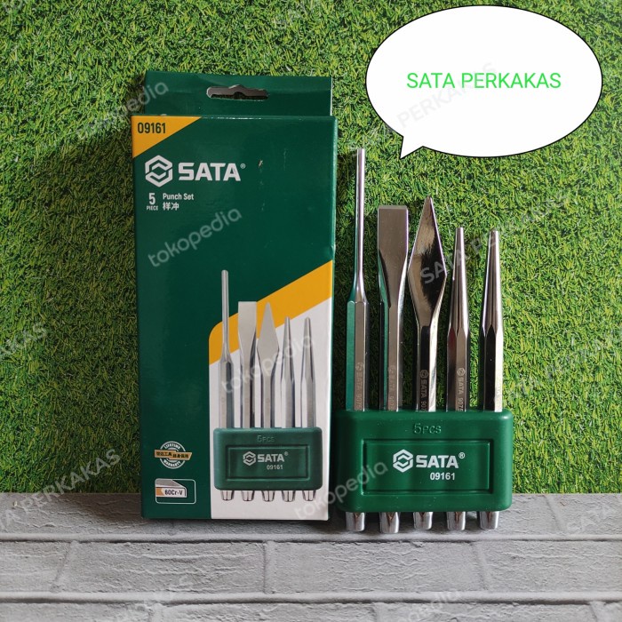 

Terlaris Mata Pahat Besi 5 Pcs 09161 - 5Pcs Punch & Chisel Set Sata