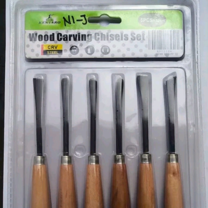 

pahat Ukiran Kayu set 6pcs/wood chisels set 6 pcs