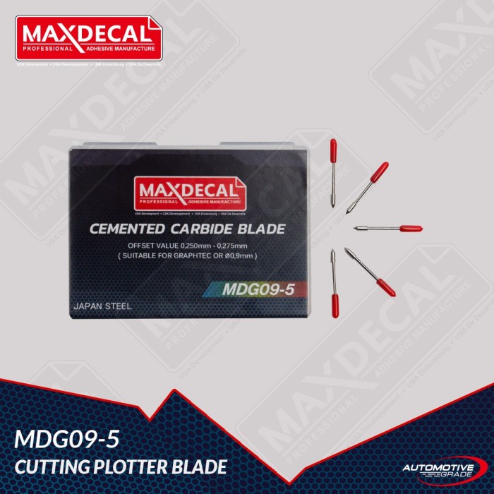 

Pisau Graphtec CB09U Original Maxdecal MDG09-5 Japan Steel-45 Derajat