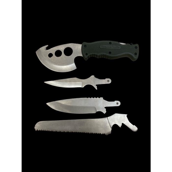 

PISAU KAMPAK MULTI FUNGSI 4 IN 1 / RESCUE KNIFE 4 IN 1 /PISAU GERGAJI