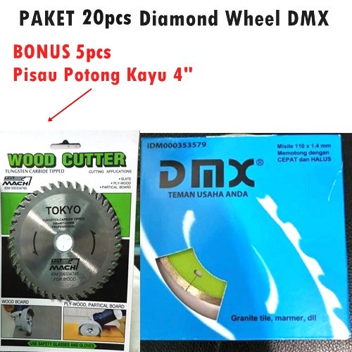 

DMX Misile 20pcs BONUS 5pcs Pisau Potong Kayu 4