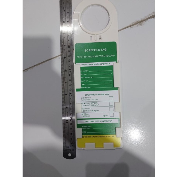 

monggo] Scaffolding Tag Sudah termasuk Kartu, scafolding Tag, tag scaffolding