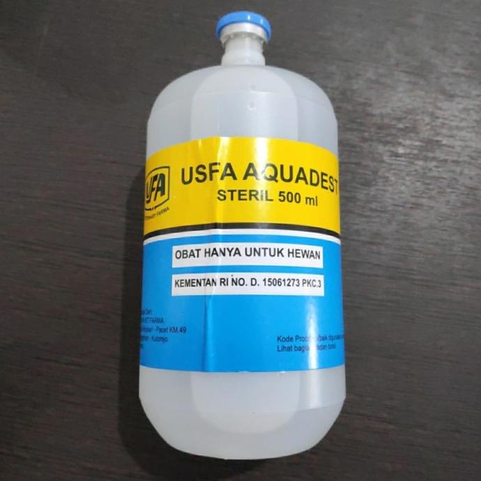 '+'+'+'+] Aquadest 500 ml steril - Air Murni Untuk Injeksi / Water for Injection