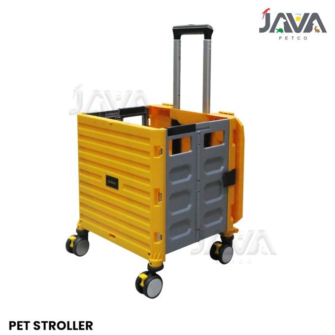 Pet Stroller Troli Lipat Anjing Kucing / Pet Trolley Dog Stroller