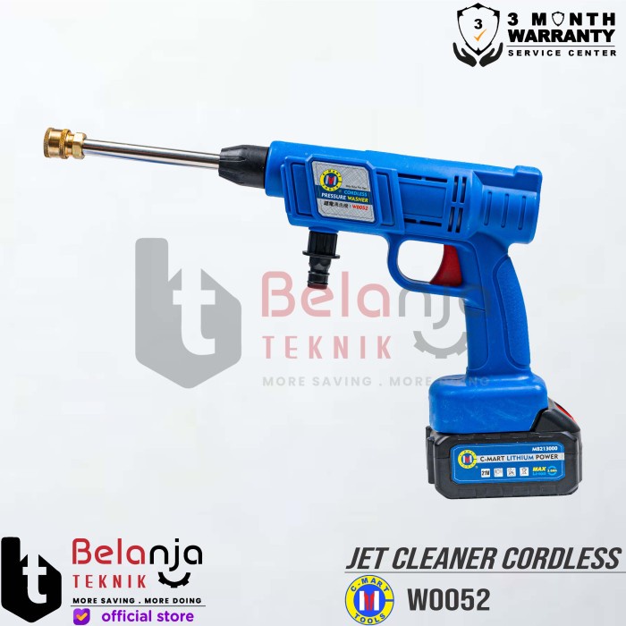 C-Mart Jet Cleaner Cordless 20 Bar Mesin Cuci Portable 21 Volt W0052 keren