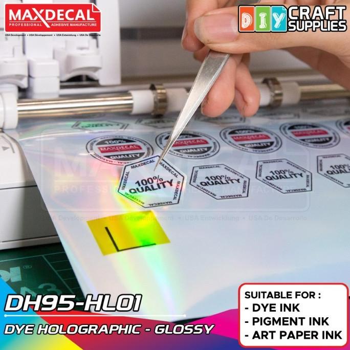 

'+'+'+'+] Maxdecal DIY Stiker Vinyl Hologram PET Inkjet Coating DH95-HL01