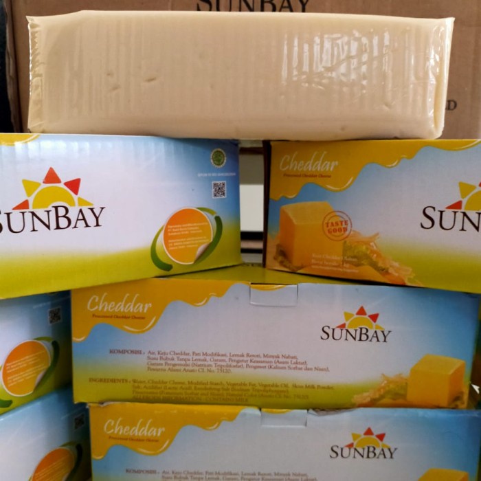 

Keju Cheddar 2 Kg Sunbay+Cheese/Keju Sunbay 2Kg Fm