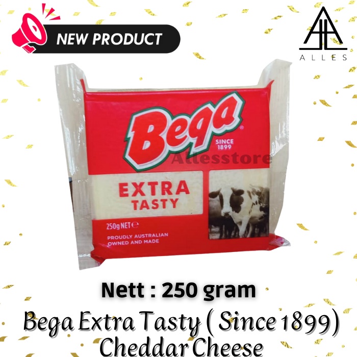 

Keju Bega Extra Tasty Cheddar Cheese Australia 250 Gram