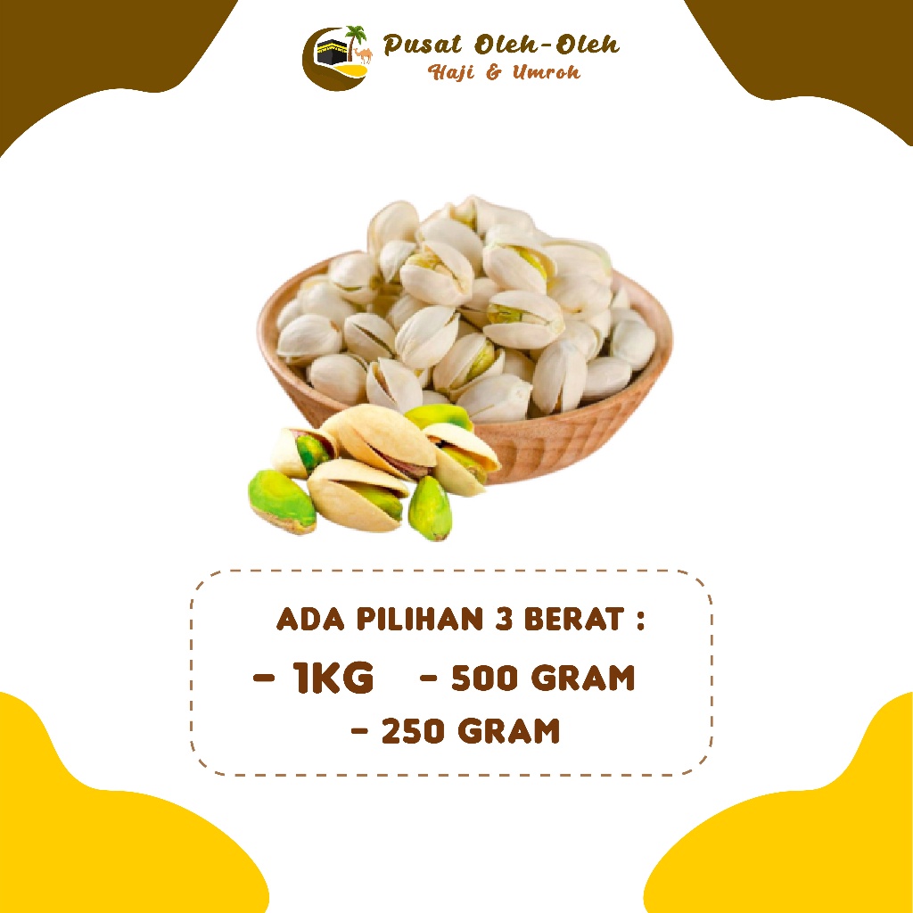 

Kacang Pistachio Sna Sehat Kacang Fustuk Oleh-Oleh Haji Umroh Bisa Beli Pergram