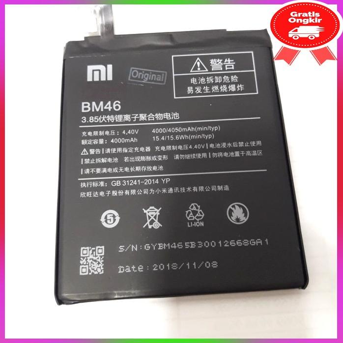 Baterai Xiaomi Bm46 Redmi Note 3
