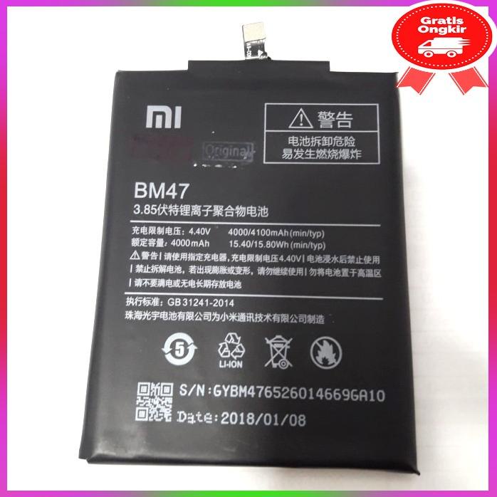 Baterai Xiaomi Bm47 Redmi3
