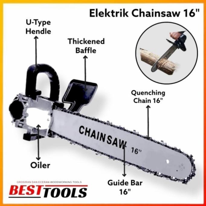 Adapter Chainsaw 16" / Chain Saw Long Bar 16Inch Besttools Ready