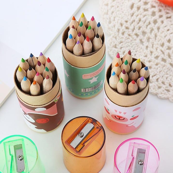 

Terlaris Apen 12Pcs Pensil Warna + Serutan Pensil Color Pencils Quality Pensil Warna Karakter Kemasan Tabung