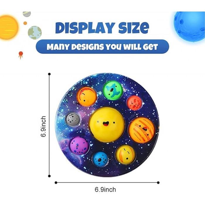 POP IT SIMPLE PLANET DIMPLE FIDGET TOYS SPACE ASTRONOMY STRESS RELIEF