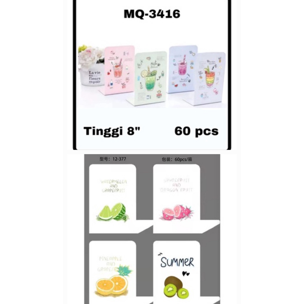

Cuci Gudang +FREE DUS 1 Pasang Isi 2 Pcs Book End Stand/ Sandaran Penyangga Buku Summer Fruit / Mujito 3416 12-377 108