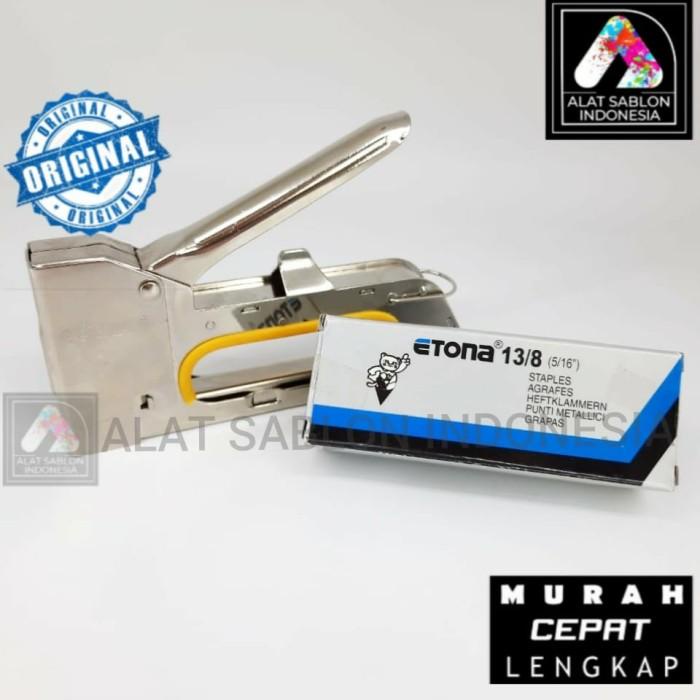

PAKET HEMAT STAPLER TEMBAK E 23 DAN ISI STAPLES 13/8
