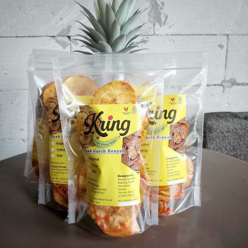 

Keripik Pisang Keju KRING 80gr