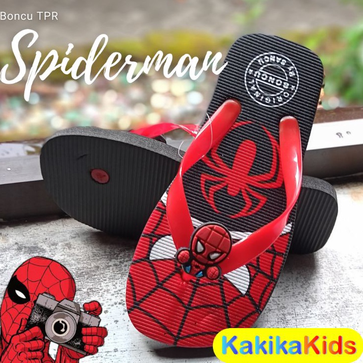 BJRY1616 Terlaku.../ SANDAL JAPIT ANAK LAKI LAKI SPIDERMAN / SANDAL JEPIT ANAK LAKI LAKI SPIDERMAN S