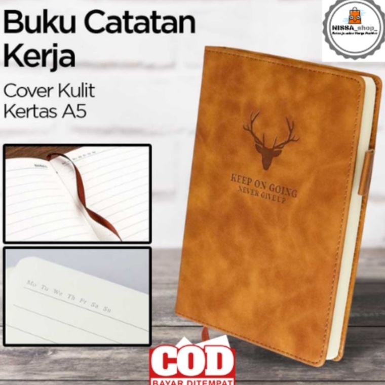 

Ready Stock Buku Catatan Kerja Notebooks Cover Kulit Jurnal PU Kertas A5 Hitam J60 ➥