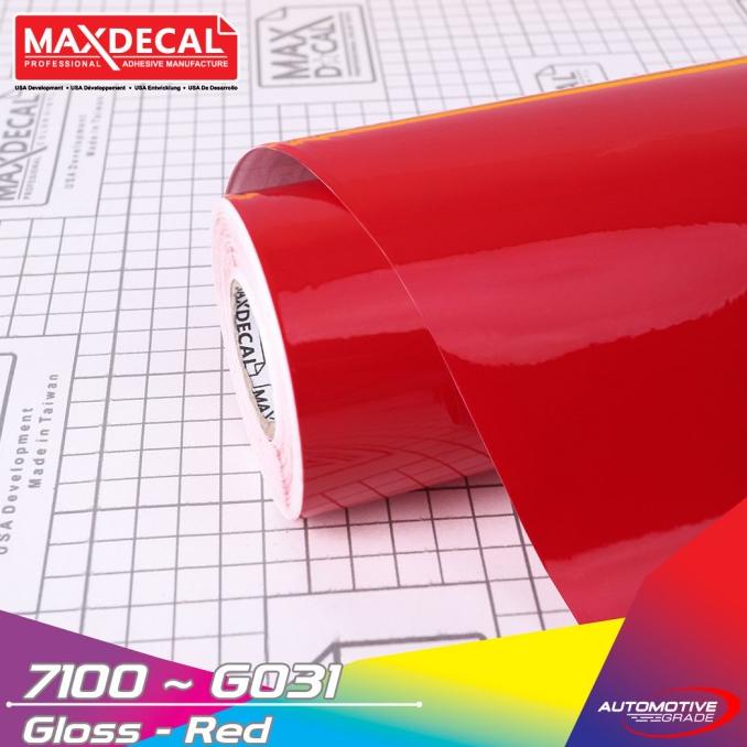 

yang dicari] [Per Meter] MAXDECAL 7100 031 Red Dasaran Cutting Sticker Tebal Merah