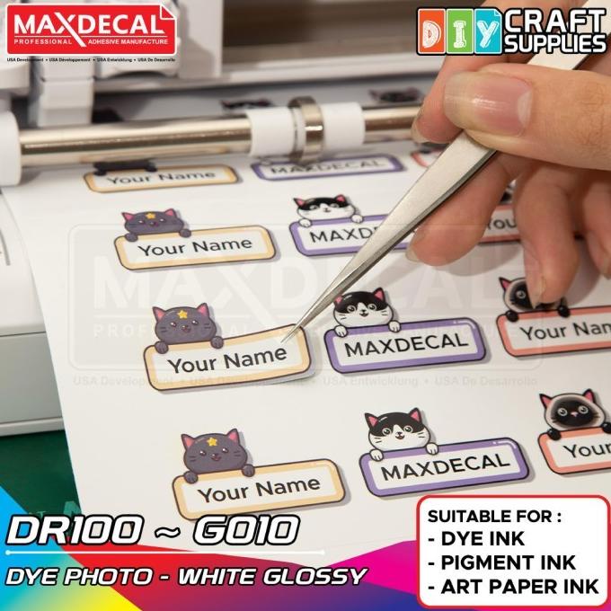 

}}}}}}] MAXDECAL DIY Stiker Photo Paper Inkjet Coating DR100-G010