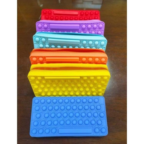 TAS POP IT ANAK | SILICONE POP IT BAG TRENDY COLOURFUL | FIDGET TOYS |
