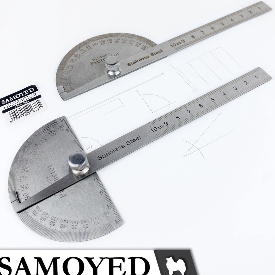 

➱Model Terkini✾➜ YKTDR Penggaris Busur Derajat / Sudut Besi / Stainless Steel Protractor / Angle Ruler / Finder 180 / Half Circle Samoyed PRT-S I63 ✢Super Promo