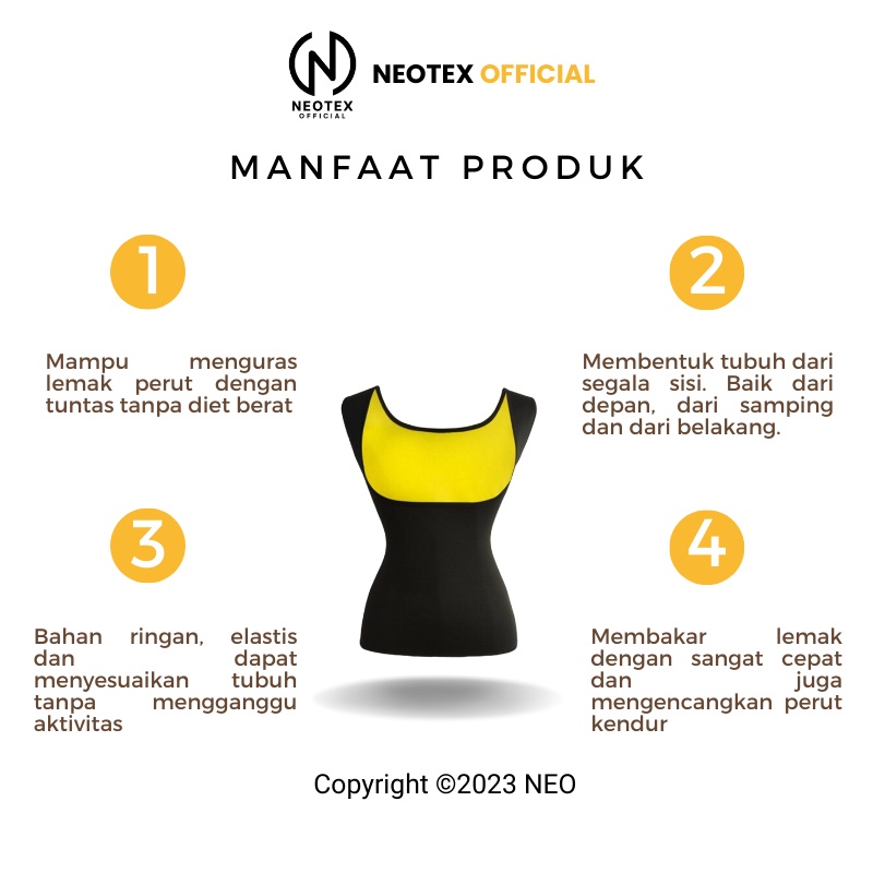 Korset Perut Buncit Corset Pembakar Lemak Korslet Perut Wanita Neotex Elastis Ca