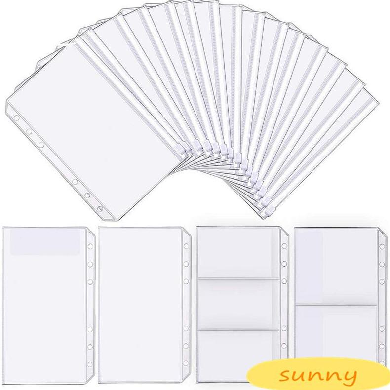 

Terlaris A5/A6 Tas Ritsleting Notebook Daun Longgar 6 Lubang Template Pemotongan Kantong Penyimpanan Tagihan-V2