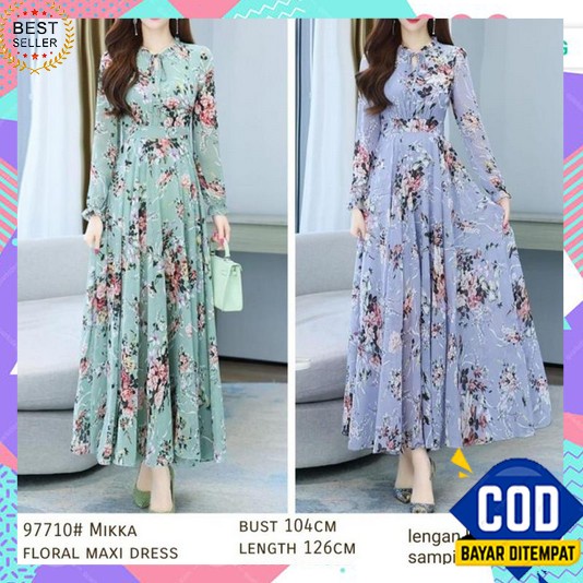 Dress Wanita Terbaru 2023 Korean Style Longdress Seksi Baju Kekinian Gamis Brokat Hijab Mewah Korea 