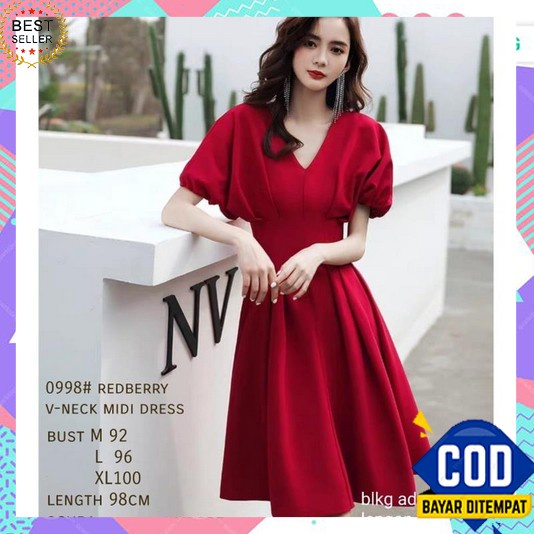Dress Wanita Terbaru 2023 Korean Style Pakaian Gaun Pesta Penyanyi Gsmis Tunik Modern Simple Bahan P