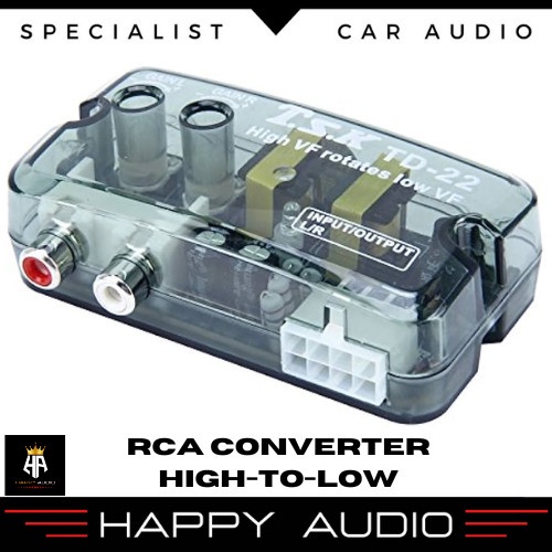 RCA CONVERTER TSK TD-22 CAR STEREO SPEAKER LEVEL CONVERTER HIGH-TO-LOW