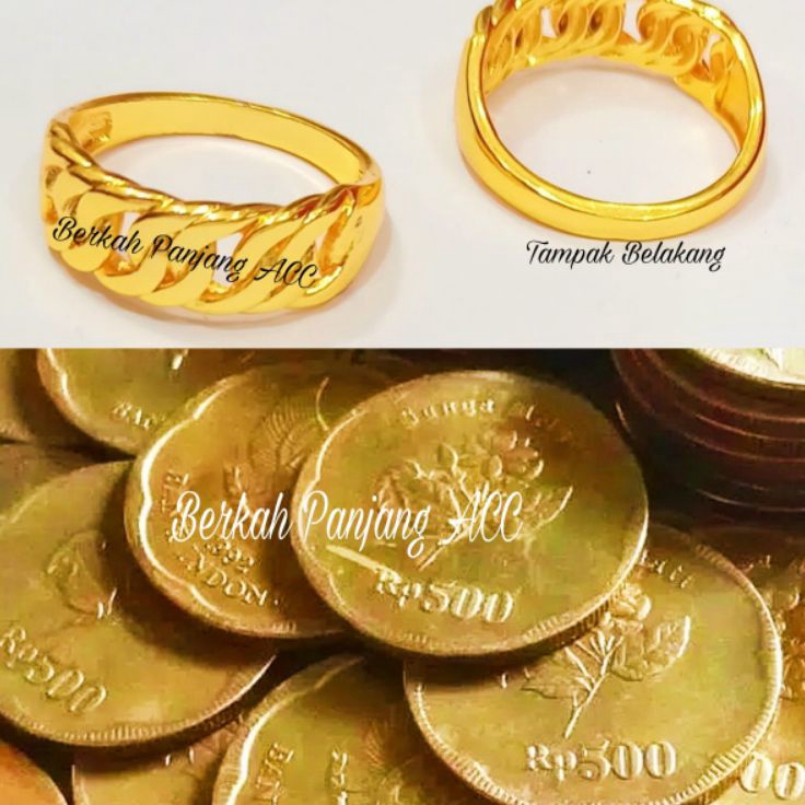 Pasti UntungS8e8D PROMO CINCIN LAPIS LOGAM KOIN 500 RUPIAH 1991 BP1424 EMAS TUA ANTI KARAT TERVIRAL 