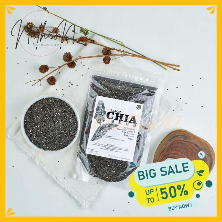 

BLACK CHIA SEEDS 150 GR - TC KUALITAS TERBAIK