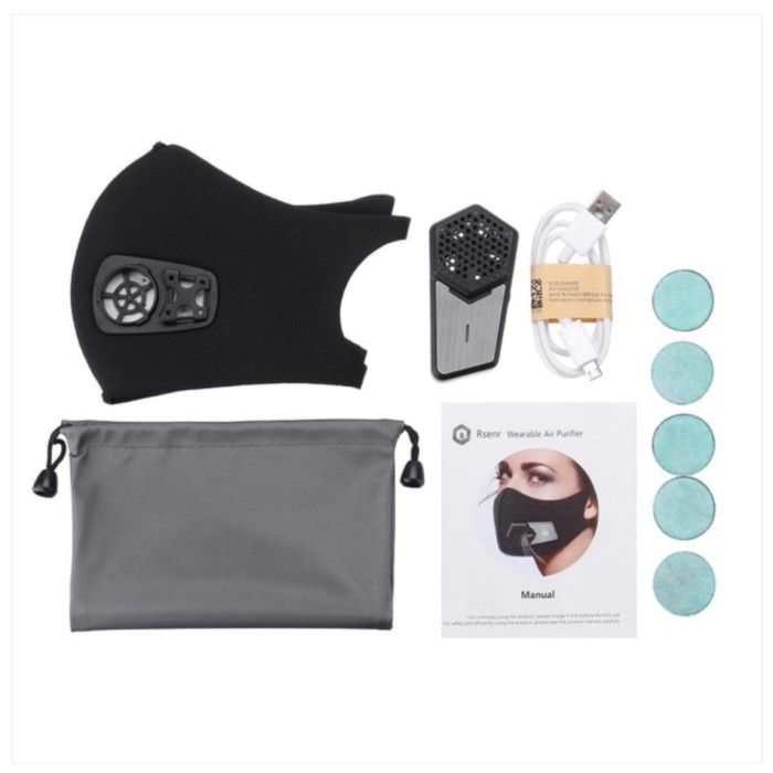 ALAT KESELAMATAN MASKER AIRFACEMASK SMART ELECTRIC AIR RESPIRATOR WITH COMPOUND ORIGINAL