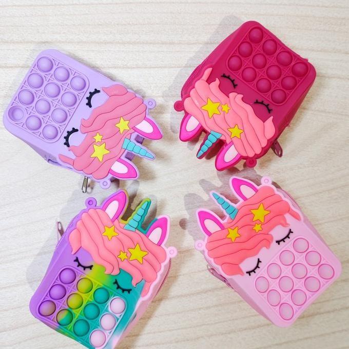 MAINAN TERBARU MAINAN POP IT BAG UNICORN/SENSORY TOYS/FIDGET TOYS/TAS