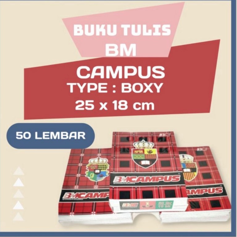 

[CODE BARANG 745SJF] Buku tulis Bmc campus isi 50 lembar ( 1pak/10buku ) Dont SKIP
