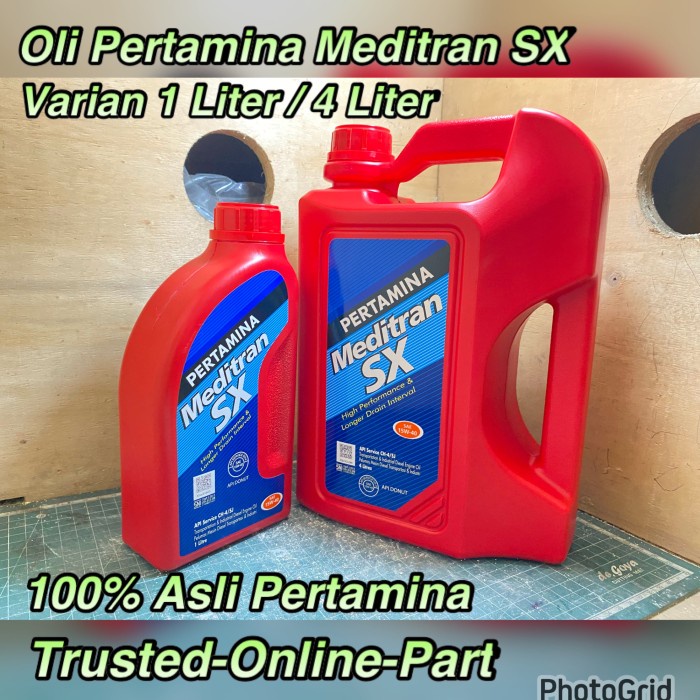 Oli Pertamina Meditran SX 1 liter 4 liter 100% Asli Pertamina best buy