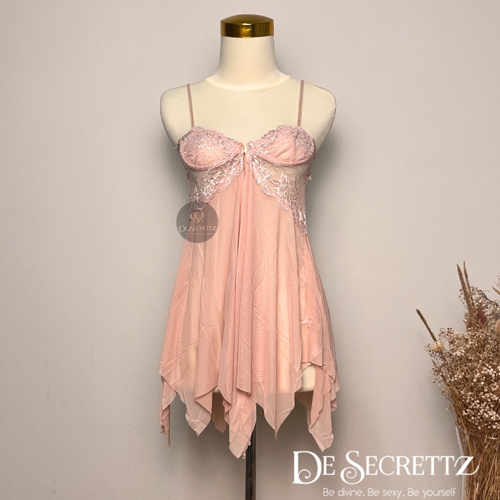 New Stock DeSecrettz NAOMI Baju Tidur Wanita Sexy Includes Lingerie Sexy & G String, Baju Haram Sexy