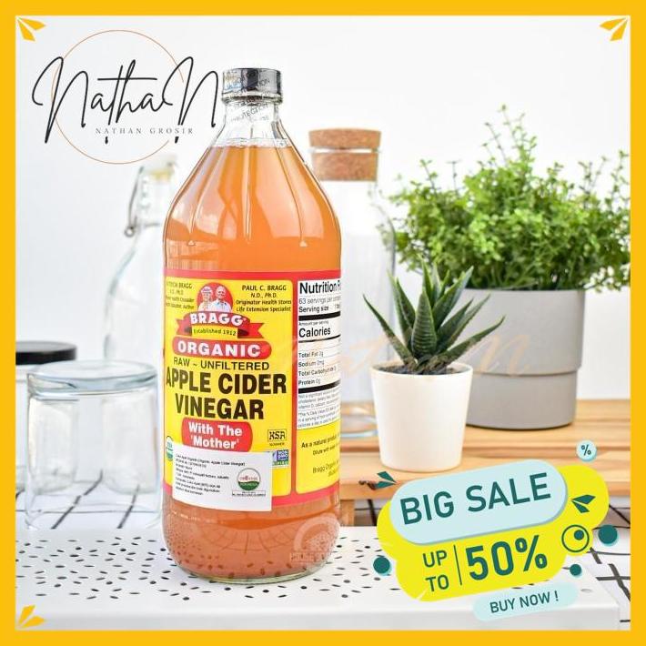 

BRAGG APPLE CIDER VINEGAR (CUKA APEL) 946 ML - TC TERJAMIN BEST