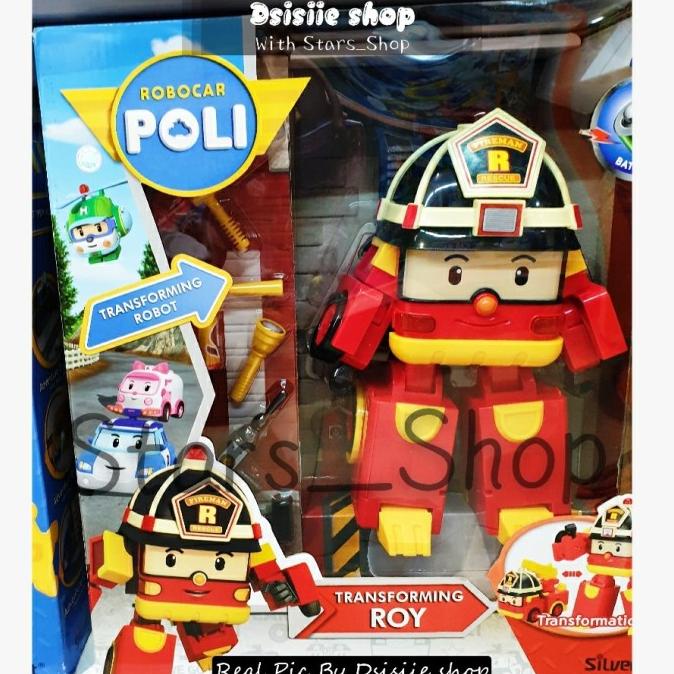 Robocar Poli Transforming Roy Original / Mainan Robot Mobil robocar